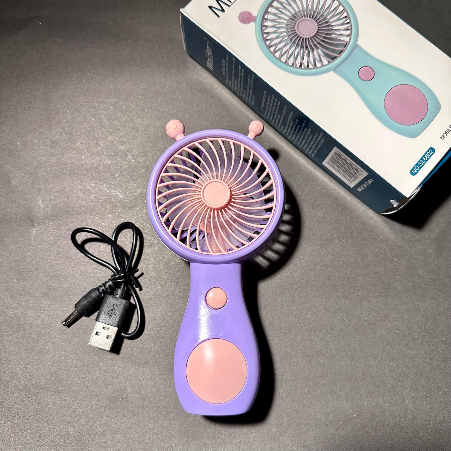 BB Portable Cute Mini Cartoon USB Charging Fan