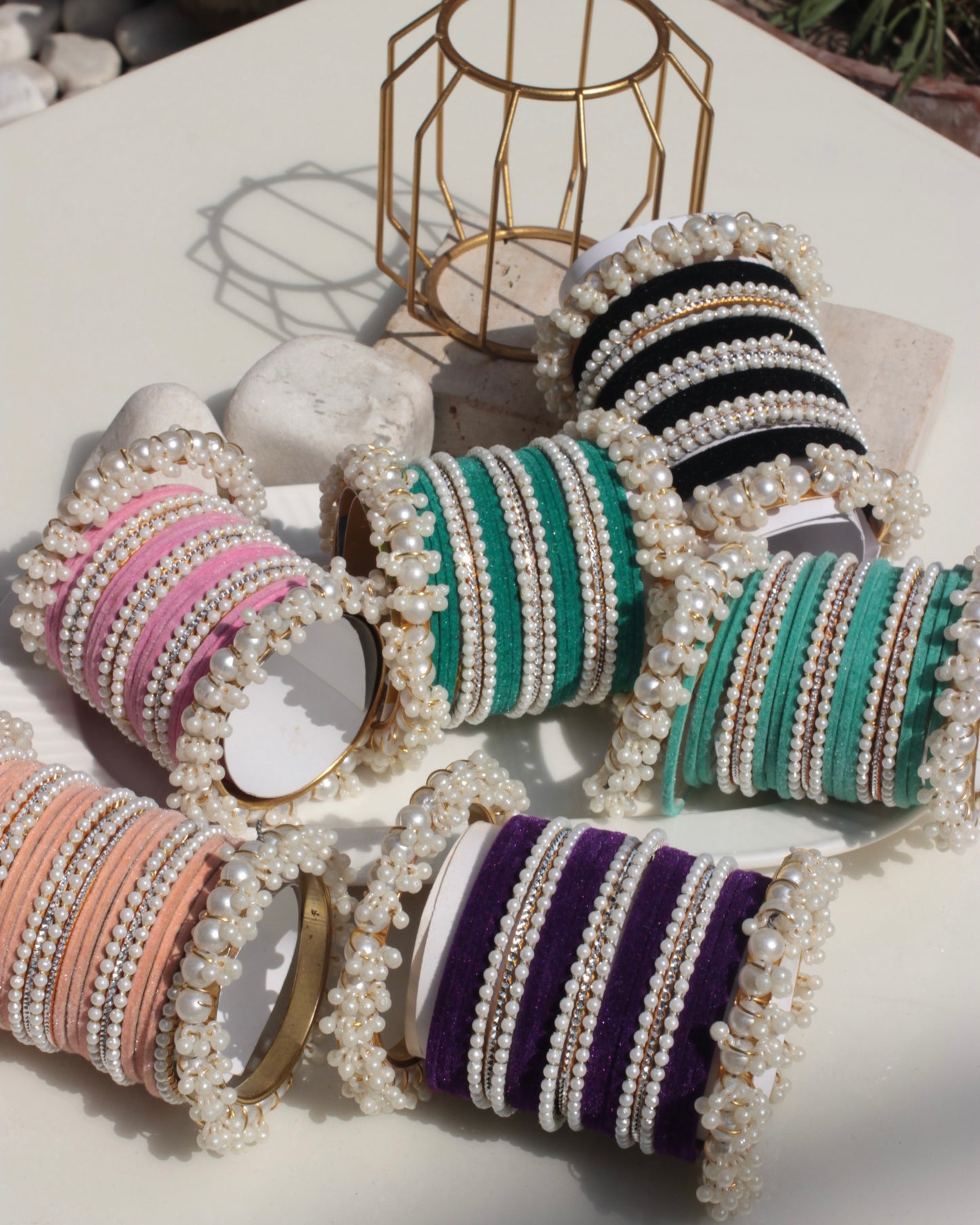 Jahanara Bangles-turquoise
