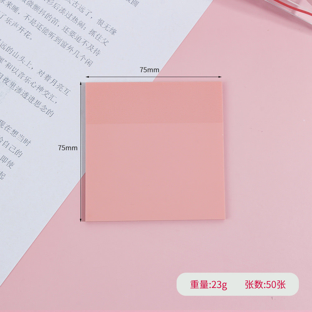 Aesthetic Viral See-through Stickynotes lines -11 for highlighting and writing purpose - waterproof