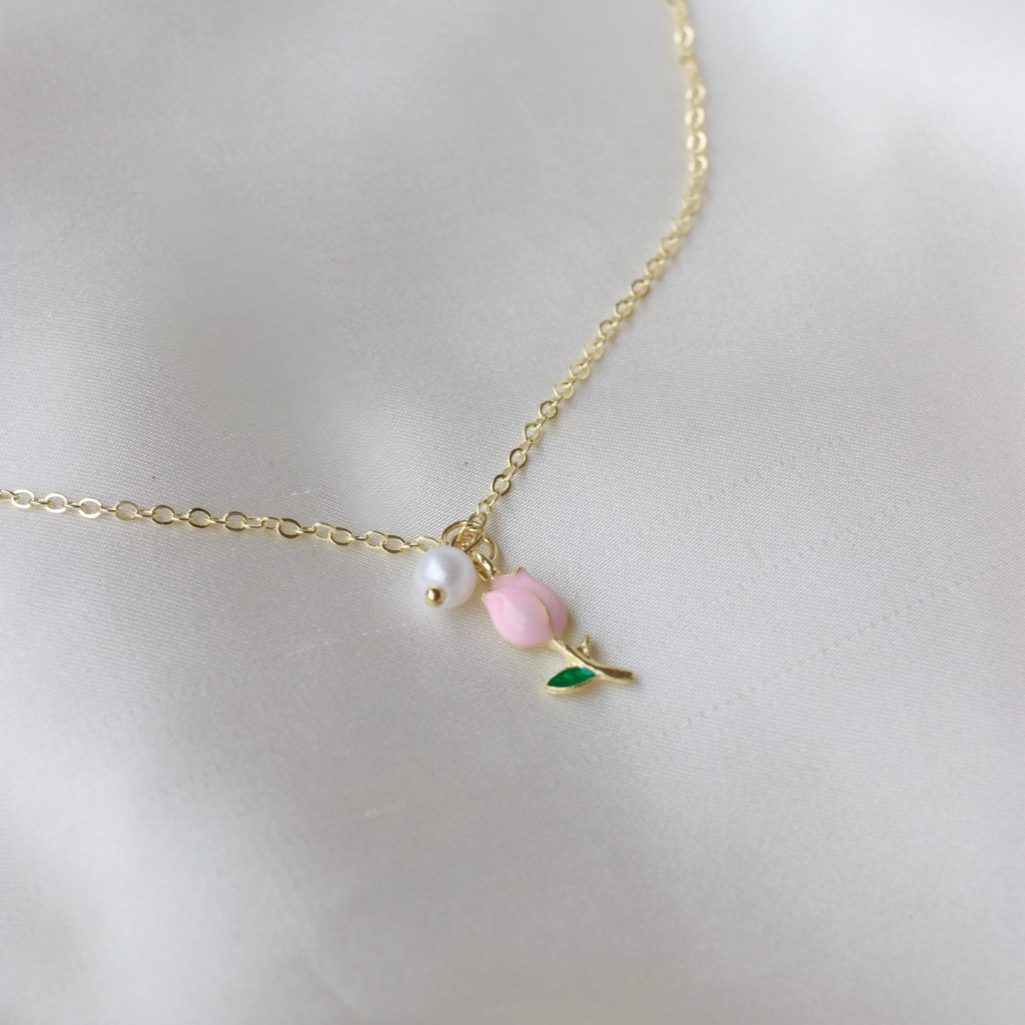 Bb-218 Pink Rose Pendant