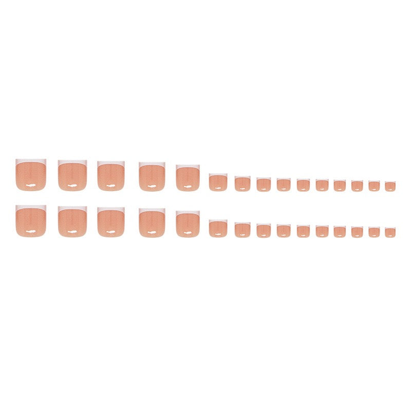 Toe Nails-166 (24 pc Nails+ free nail kit)