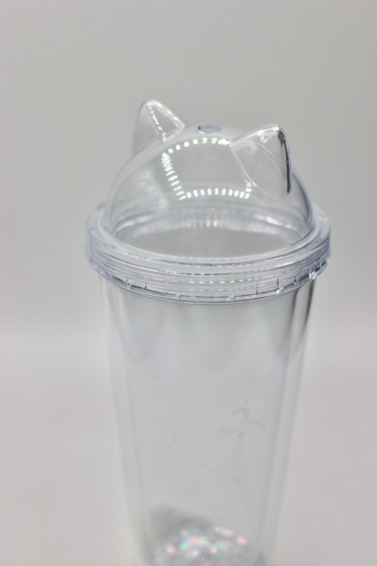 Cat Ear Glitter Double-Layer Tumbler Cup