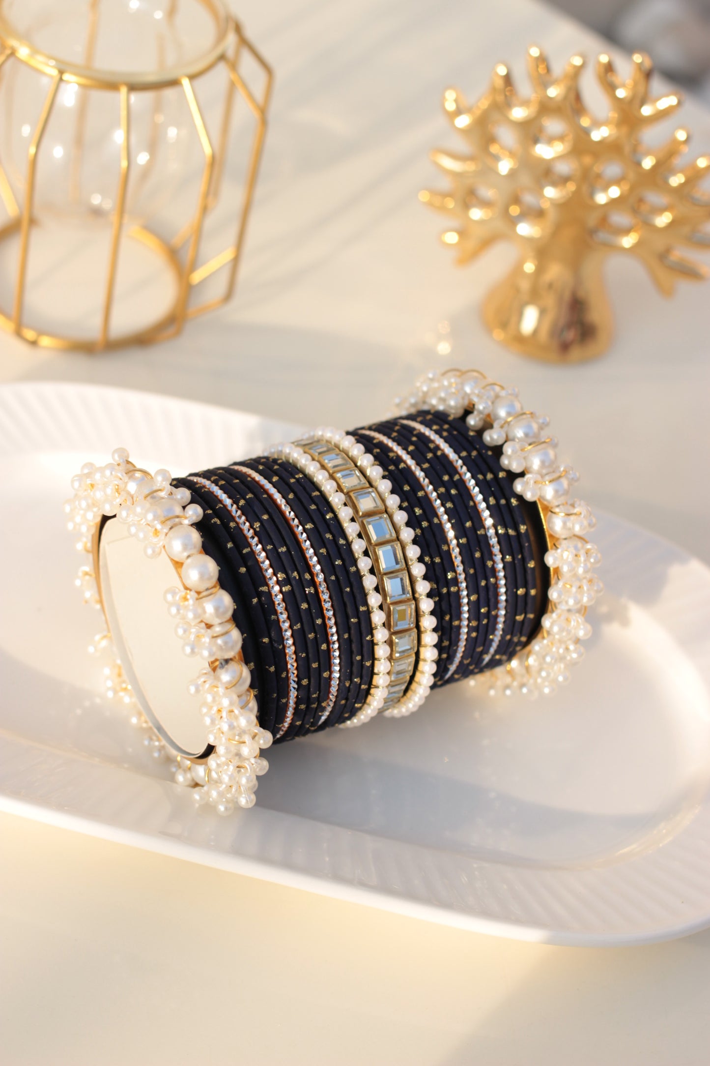 Noor e Khaas Bangles Navy blue