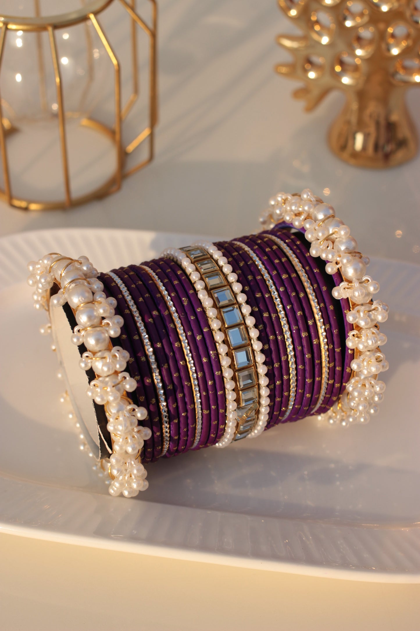 Noor e Khaas Bangles purple