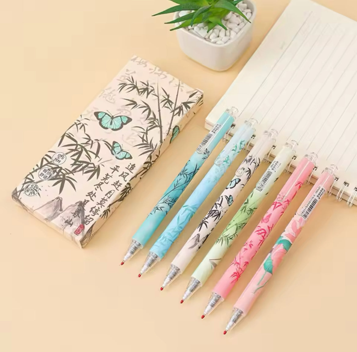 Bb-butterfly themed Gel Pens