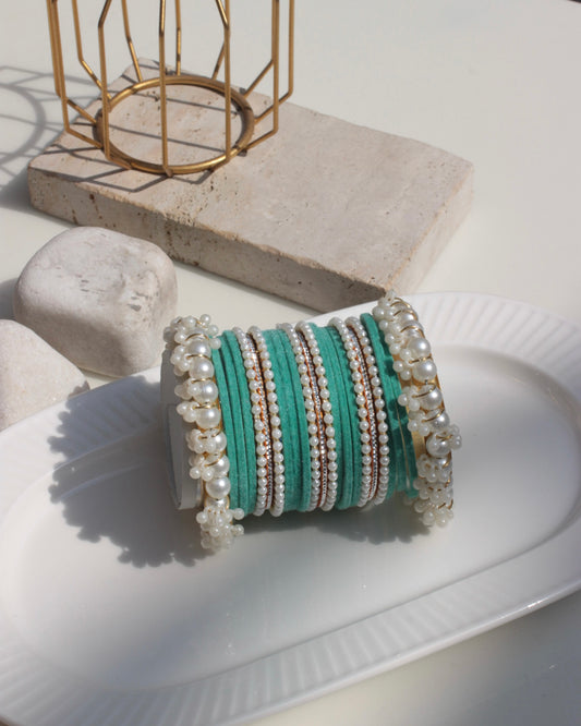 Jahanara Bangles-turquoise