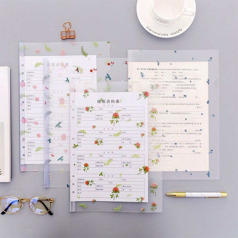 BB Aesthetic 3D floral Paper Folder/keeper