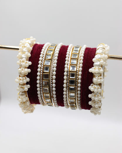 Naqsh-e-Khawab Bangles-4-Red