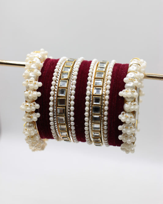 Naqsh-e-Khawab Bangles-4-Red