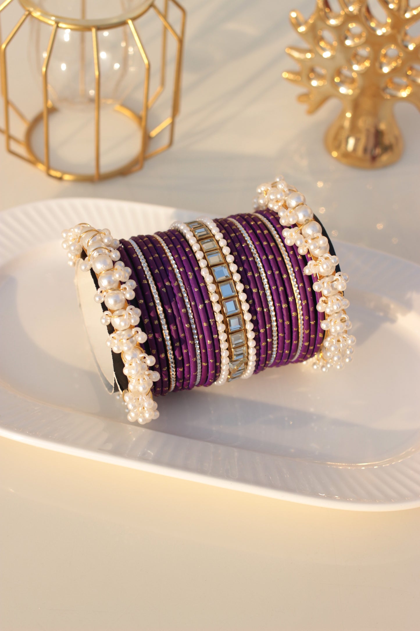 Noor e Khaas Bangles purple