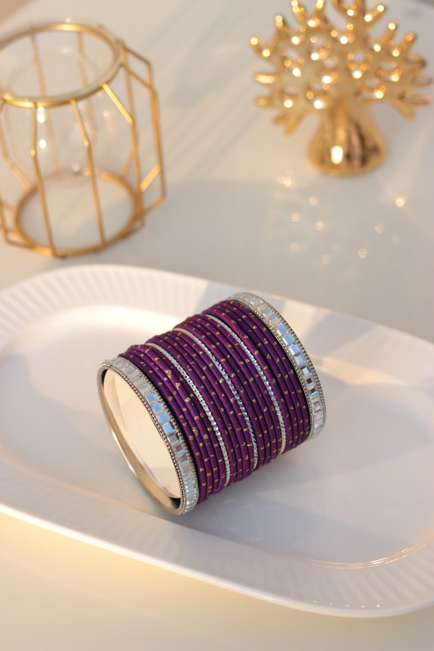 Noor ara bangles Purple