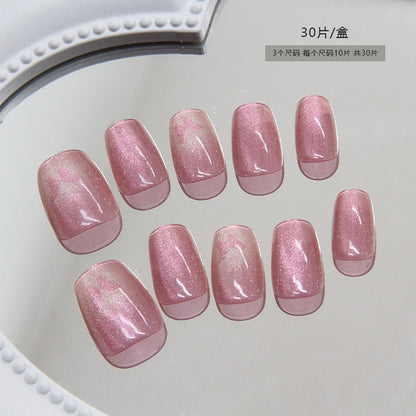 Nails with nail stickers BB-163