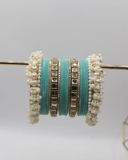 Rang-e-Noor Bangles-4-Turquoise