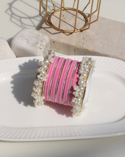 Husnara Bangles-baby pink