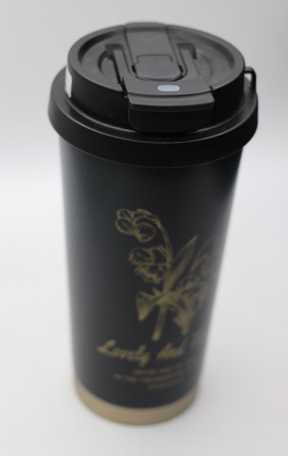 500ml Floral Art Print Anti-Spill Double-Wall Vacuum Stainless Steel Tumbler