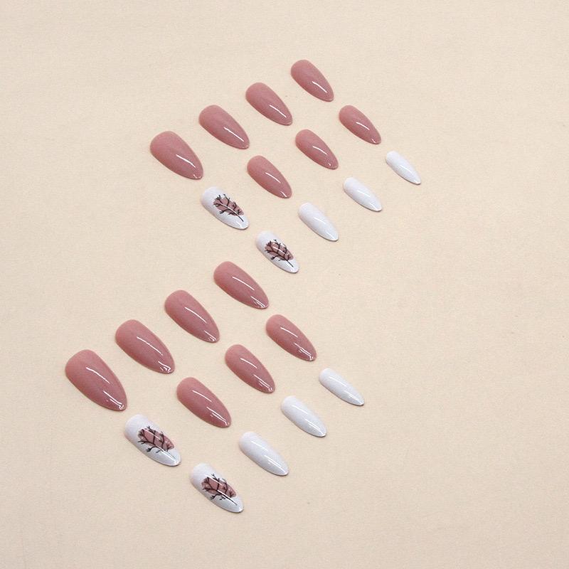 Peach Nude Nails-Pack of 24 with free stickers BB-107