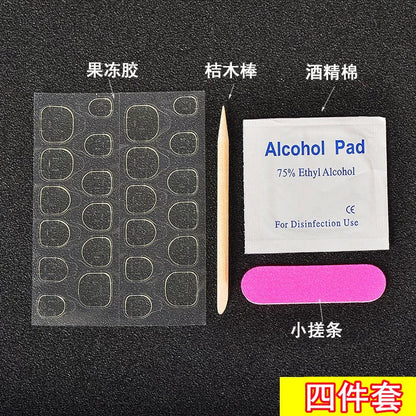 Perfect Rainbiw strips Nails-Pack of 24 with free stickers BB-116
