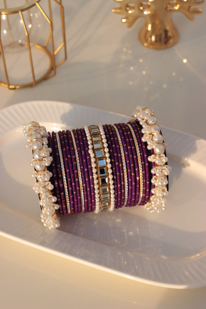 Noor e Khaas Bangles purple