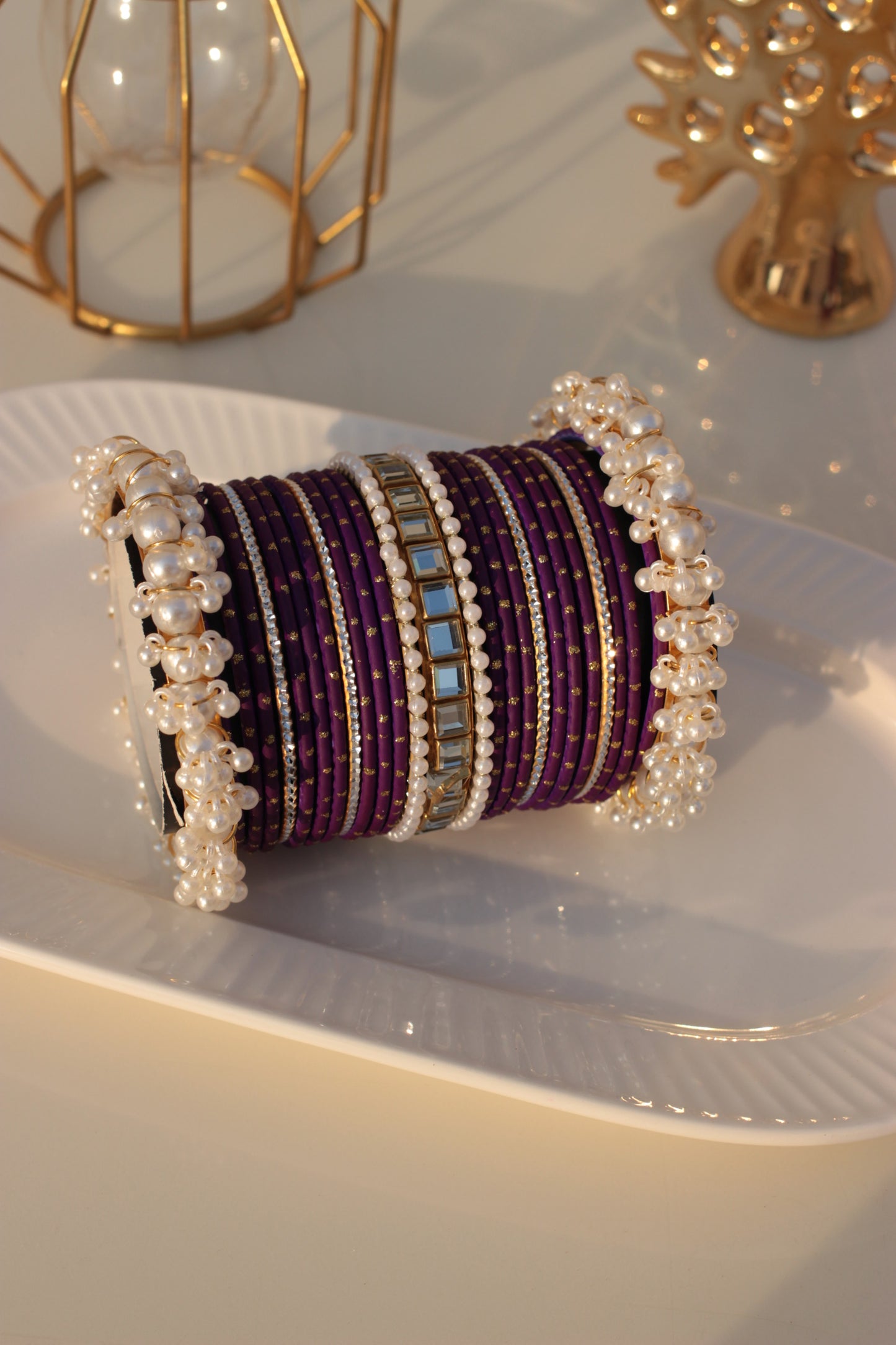 Noor e Khaas Bangles purple