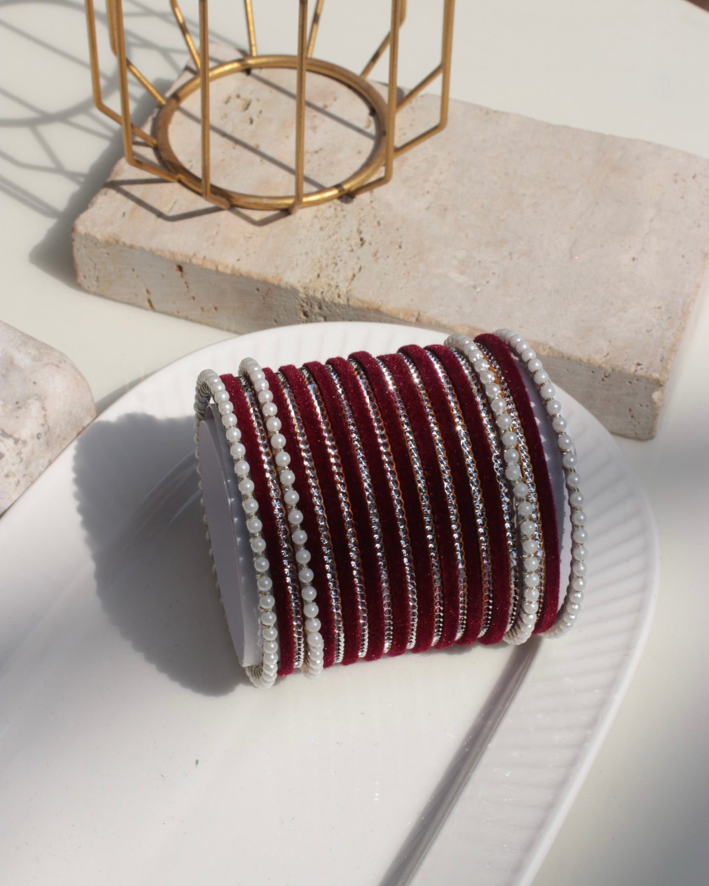 Anarkali Bangles-Maroon