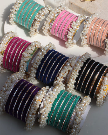 Husnara Bangles-dark pink