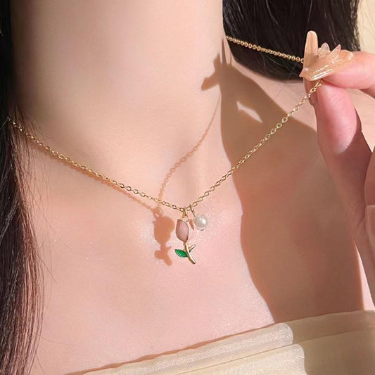 Bb-218 Pink Rose Pendant