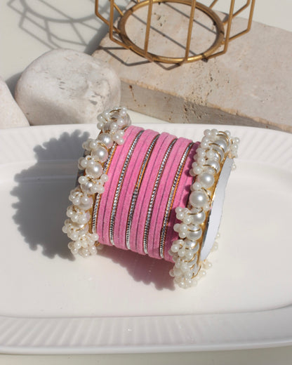 Husnara Bangles-baby pink