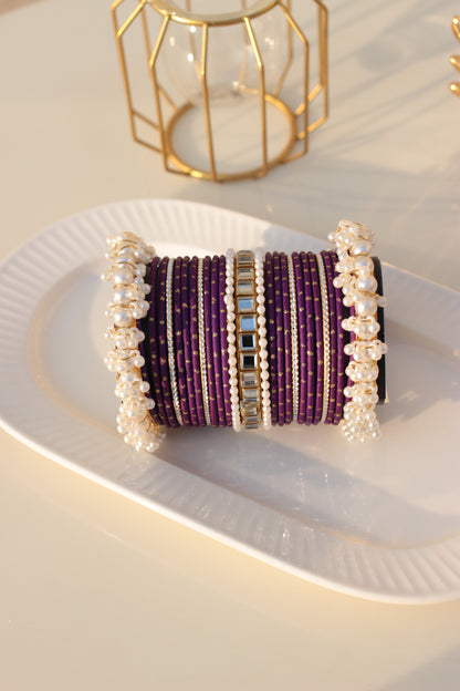 Noor e Khaas Bangles purple