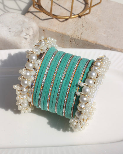 Husnara Bangles-turquoise