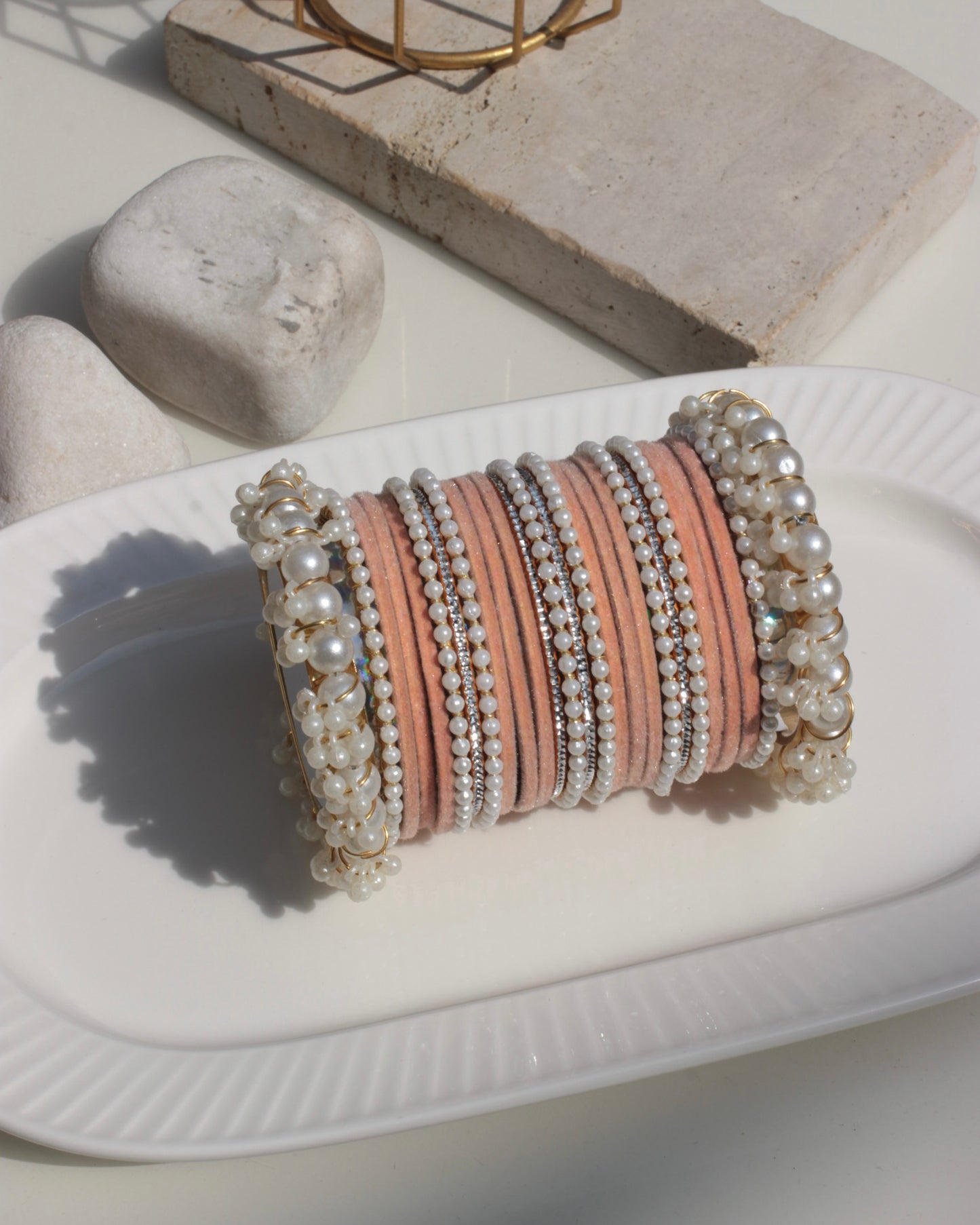 Jahanara Bangles-peach