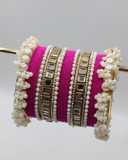 Naqsh-e-Khawab Bangles-4-Pink