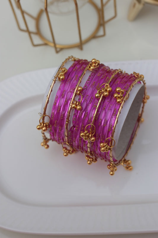 Kashmiri churiyaan- Dark Pink