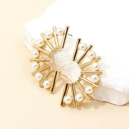 Bb-242 Pearl Bloom Earrings