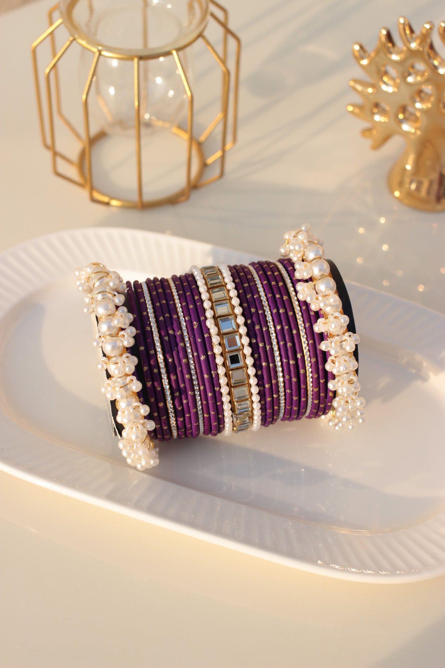 Noor e Khaas Bangles purple