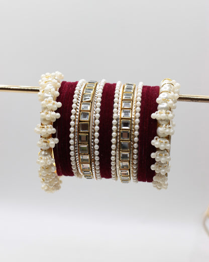 Naqsh-e-Khawab Bangles-4-Red