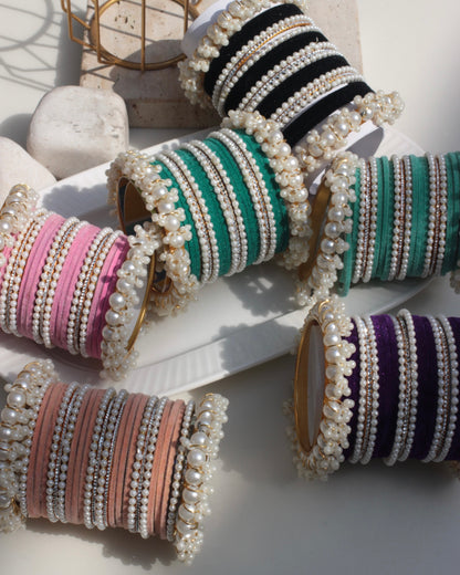 Jahanara Bangles-peach