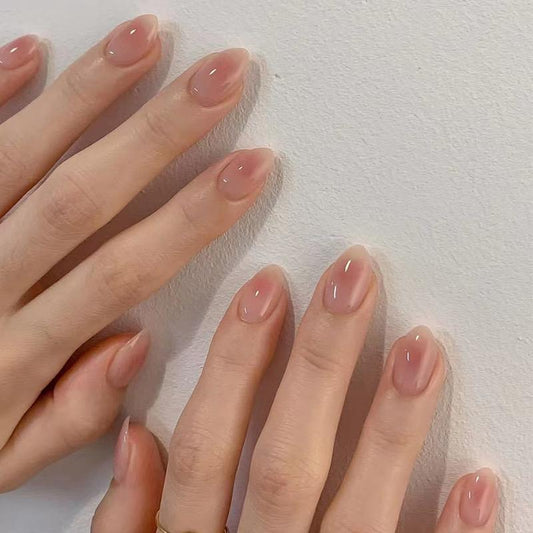 Most Natural Pink Ombre effect Nails -Pack of 24 with free stickers BB-112