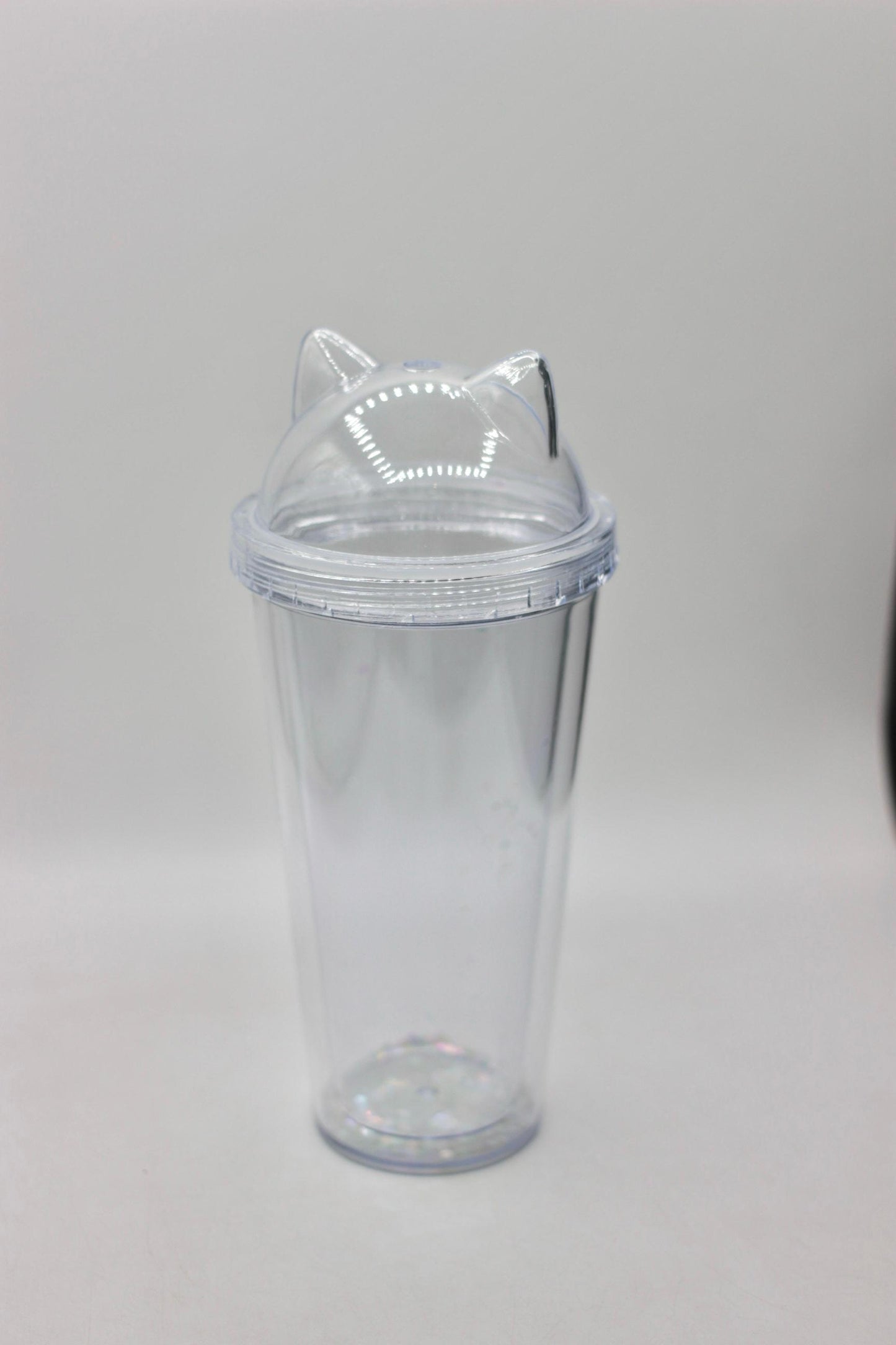 Cat Ear Glitter Double-Layer Tumbler Cup