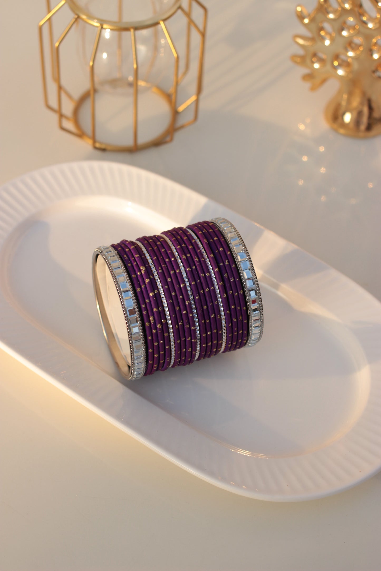 Noor ara bangles Purple