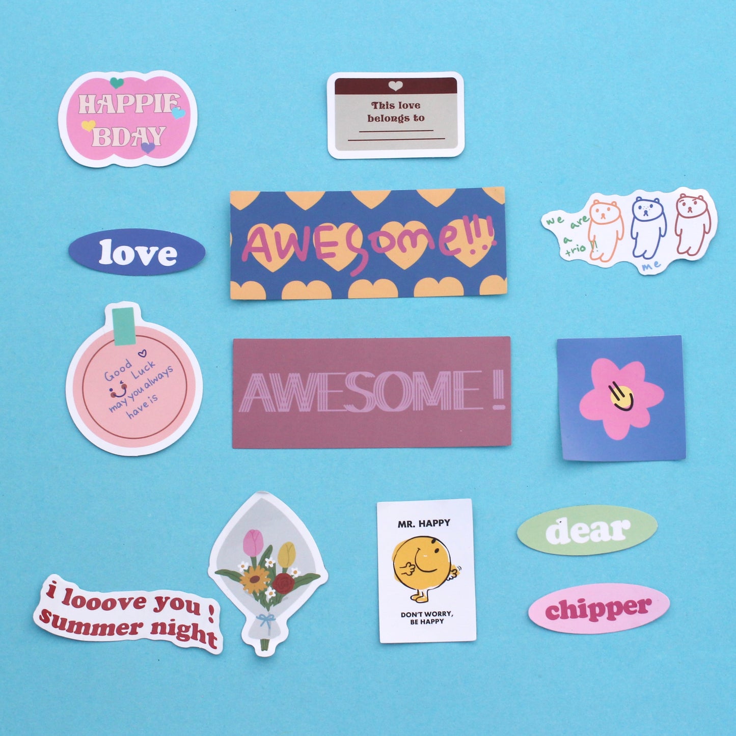 BBStickerP-25 (Whole pack - High quality 3D stickers)