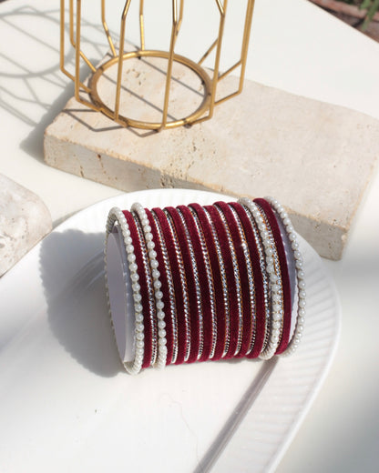 Anarkali Bangles-Maroon