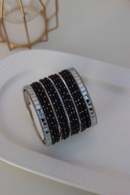 Noor ara bangles Black
