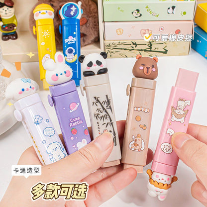 Creative Cartoon Push-Pull Eraser