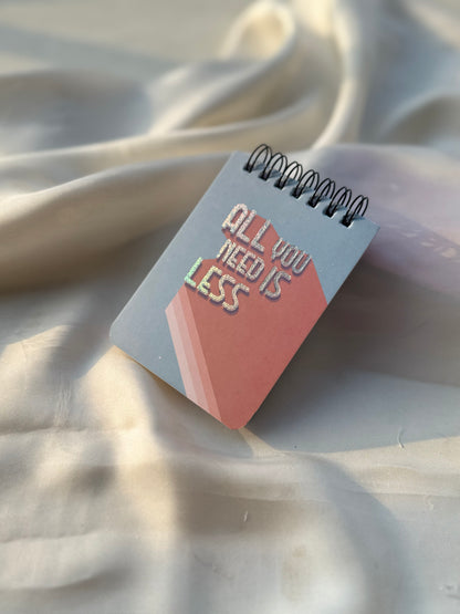 Mini pocket sized lined draft pad