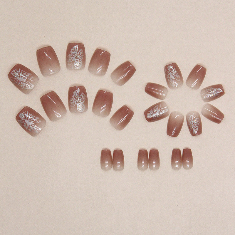 Nails-158 (24 pc Nails+ free nail kit)