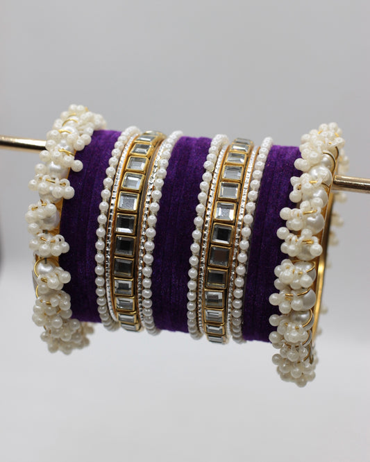 Naqsh-e-Khawab Bangles-4-Purple