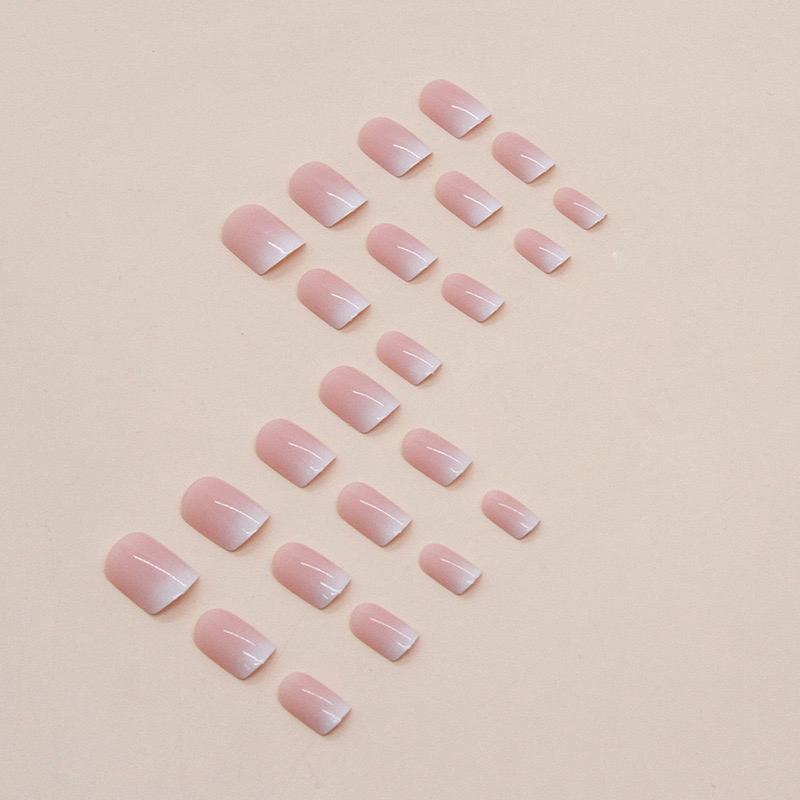 Square ombre Nails-Pack of 24 with free stickers BB-113