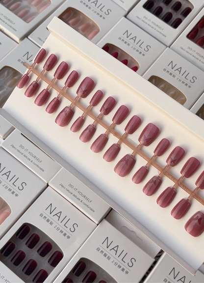 Nails with nail stickers BB-163