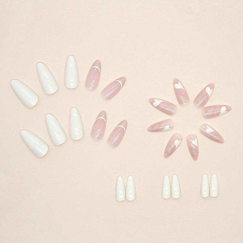Nude luxury Nails-Pack of 24 with free stickers BB-104