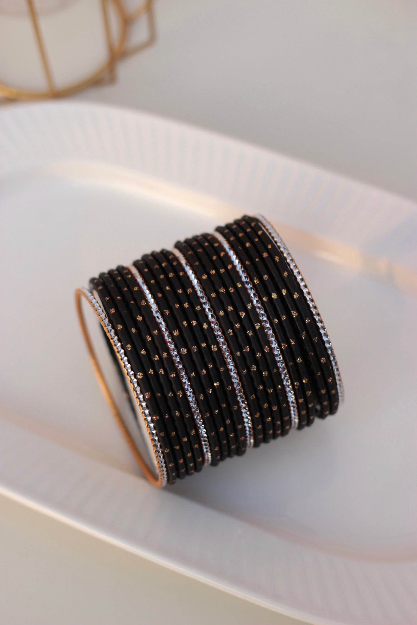 Mehrunisa- navy blue bangles set